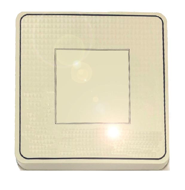 ! Almond Square Diamond Embossed Gas Metal Stove Burner Cover ! Almond Square Diamond Embossed Gas Metal Stove Burner Cover
